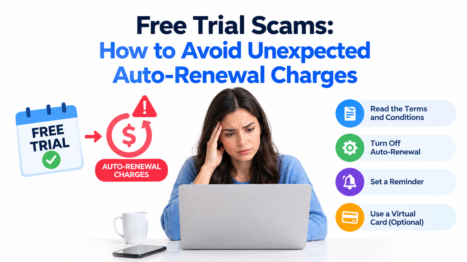 Free Trial Scams: How to Avoid Unexpected Auto-Renewal Charg